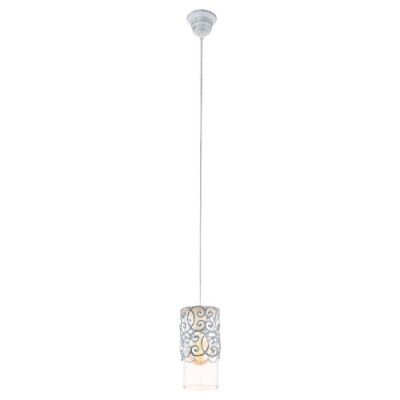 Eglo Подвес CARDIGAN, 1x60W (E27), ?120, сталь, патина, серо-голубой/стекло