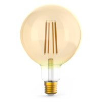 Лампа Gauss Filament G125 10W 820lm 2400К Е27 golden диммируемая LED 1/20, 158802010-D