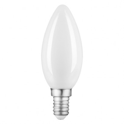 Лампа Gauss Filament Свеча 9W 590lm 3000К Е14 milky LED 1/10/50, 103201109