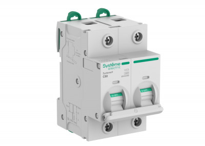 Systeme9 Автоматический выключатель (АВ) 27мм C 80A 2P 10 kA 400В, Systeme Electric, S9H32280