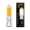 Лампа Gauss G9 AC220-240V 4.5W 380lm 3000K стекло LED 1/10/200, 107809104