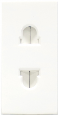 Donel Розетка euro-US, 1 мод., бел. (22.5х45мм), серия (тип) DF6, DF63W
