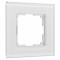 Werkel W0013101/ Рамка на 1 пост Senso (белый, стекло soft-touch), a064564