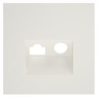 Накладка для розетки TV+RJ45 кат. 6, S70 (хлопок), VLS002713