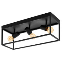 98333 Настенный свет-к SILENTINA, 3x40W(E27), сталь, черный