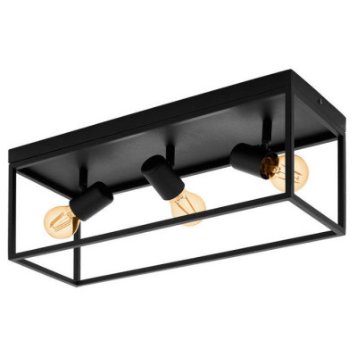 98333 Настенный свет-к SILENTINA, 3x40W(E27), сталь, черный