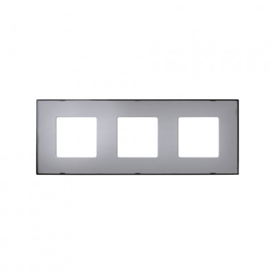 Simon Рамка-декор на 3 поста для 2700630-03., S27Pl, серый прозрачный, 2700637-112