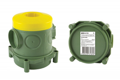 Установочная коробка СП 82х80х91,5мм, для заливки в бетон, инд. штрихкод, TDM Electric, SQ1402-9404