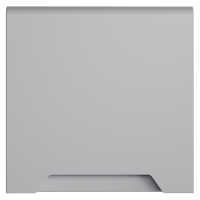 Накладка для розетки с заземлением, защитными шторками и крышкой, S70 (серый), VLS000816