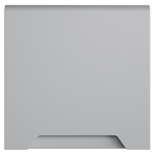 Накладка для розетки с заземлением, защитными шторками и крышкой, S70 (серый), VLS000816