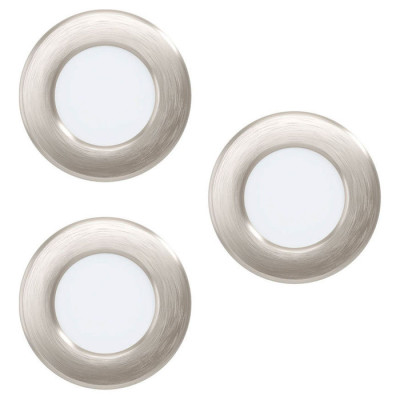 99141 Светодиод. комплект встраив. светильников FUEVA 5, 3х2,7W (LED), ?86, ET26, 3х300lm, 3000K, ст