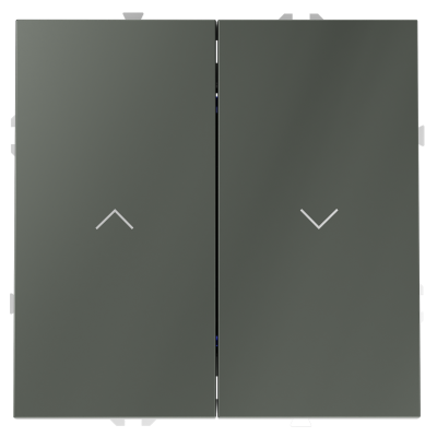 Выключатель встраиваемый VOLTUM S70 для жалюзи 10А, (титан), VLS020706