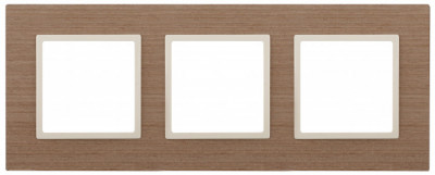 ЭРА 14-5303-07 Elegance Ясень/сл.кост Дерево Рамка 3-ая