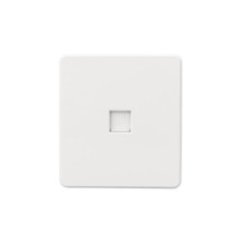 Розетка ROUND компьютерная RJ45 кат6 с/у перламутр KRANZ, KR-78-0724-1