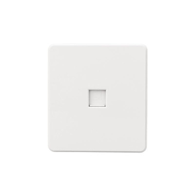 Розетка ROUND компьютерная RJ45 кат6 с/у перламутр KRANZ, KR-78-0724-1