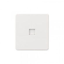 Розетка ROUND компьютерная RJ45 кат6 с/у перламутр KRANZ, KR-78-0724-1