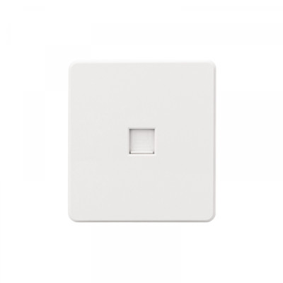 Розетка ROUND компьютерная RJ45 кат6 с/у перламутр KRANZ, KR-78-0724-1