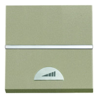 N2260 CV - Механизм электронного клавишного светорегулятора 40-450 Вт, 2-модульный, серия Zenit, цвет шампань - 2CLA226000N1901