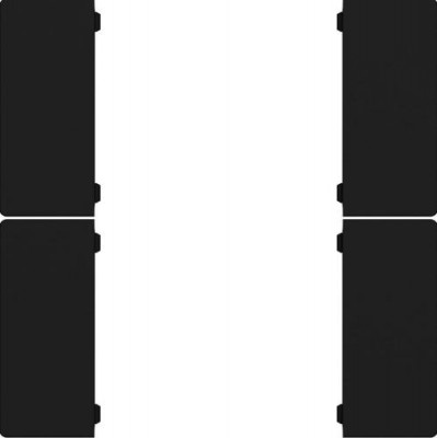 GVS CHKAM-04/55.1.01 Клавиши для CHPBD, 4 шт. черный матовый