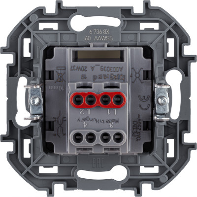 Legrand Переключатель перекрёстный одноклавишный - Legrand Inspiria - 10А 250В винтовые зажимы - слоновая кость, 673681