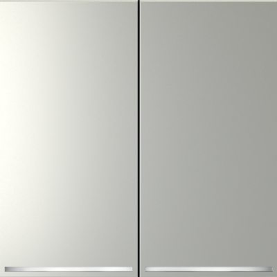 Проходной переключатель встраиваемый VOLTUM S70 двухклавишный с подсветкой 10А, (сталь), VLS020405