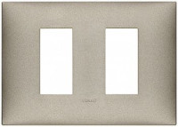 Vimar Накладка на 2 модуля по бокам для коробки на 3 модуля, титан матовый, 09679.23 Vimar Накладка на 2 модуля по бокам для коробки на 3 модуля, титан матовый, 09679.23