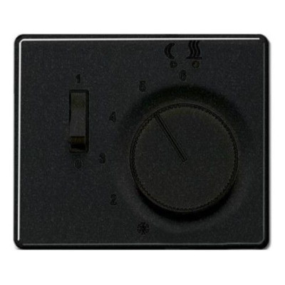 SLFTR231PLSW - SL500 Накладка для мех-зма терморегулятора пола с выкл. FTR 231 U, чёрн., Jung