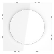 Светорегулятор встраиваемый VOLTUM S70 поворотно-нажимной 600 Вт, (белый глянцевый), VLS070301