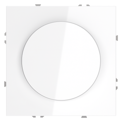 Светорегулятор встраиваемый VOLTUM S70 поворотно-нажимной 600 Вт, (белый глянцевый), VLS070301