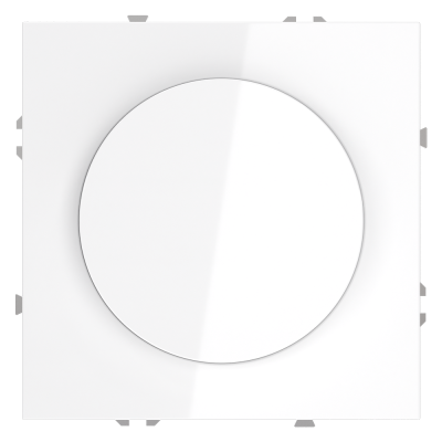 Светорегулятор встраиваемый VOLTUM S70 поворотно-нажимной 600 Вт, (белый глянцевый), VLS070301