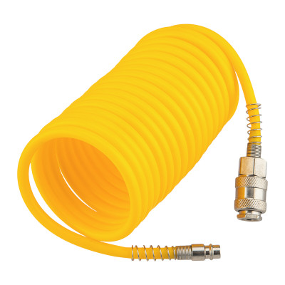 Шланг спиральный для компрессора, с быстросъемным соединением, 5м KRANZ, KR-16-1171