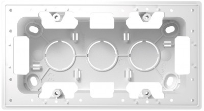 Simon Коробка подъемная на 2 поста для накладного монтажа цвета алюминий S24 Harmonie, 2400752-033