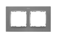 Simon Рамка на 2 поста серого матового цвета S82 Concept, 8200627-092