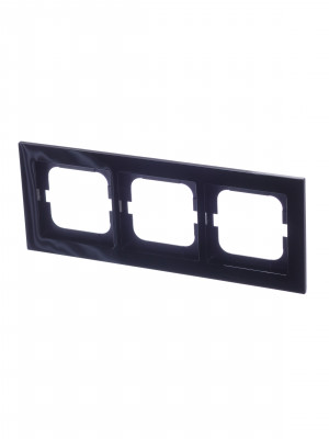 ABB BJE Axcent Черный Рамка 3-ая