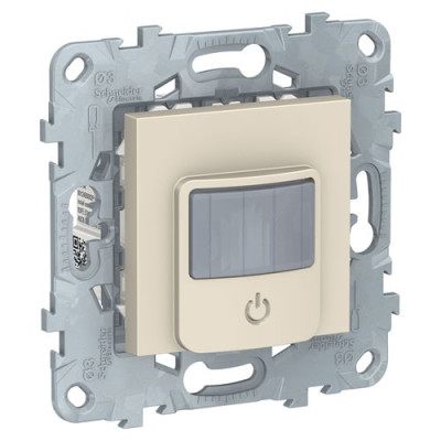 NU552644 - Unica new датчик движения wiser с выключателем, 10а, бежевый