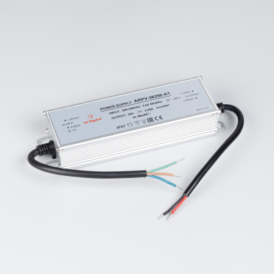 Блок питания ARPV-36250-A1 (36V, 6.95A, 250W) (Arlight, IP67 Металл, 3 года), 035967