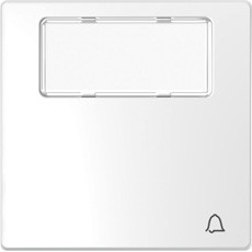 D-Life Клавиша 1-ная, с полем для надписи, звонок, белый лотос