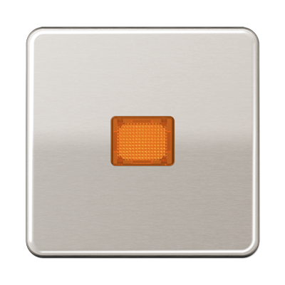 Клавиша с оранжевым окошком для выключателя с подсветкой; платина, CD590KOPT