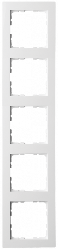 Рамка G-Classic 5-постовая, цвет белый глянцевый, G1005W, Jasmart Electric Рамка G-Classic 5-постовая, цвет белый глянцевый, G1005W, Jasmart Electric