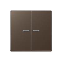 Клавиша для KNX кнопки, 2 группы, с окошком; дюропласт; мокка, A102KO5MO