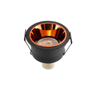 Denkirs DK2410-BK Встраиваемый светильник, IP 20, 5 Вт, GU10, черно-коричневый, алюминий