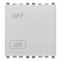 Vimar Выключатель 2P 20AX 2M, серебро матовое, 20016.2.N