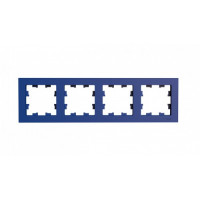 ATN001104 - ATLASDESIGN 4-постовая РАМКА, универсальная, АКВАМАРИН, Systeme Electric