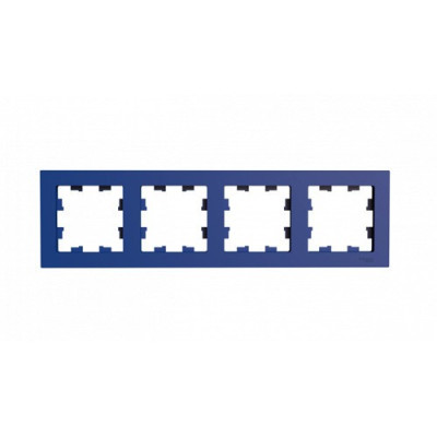 ATN001104 - ATLASDESIGN 4-постовая РАМКА, универсальная, АКВАМАРИН, Systeme Electric