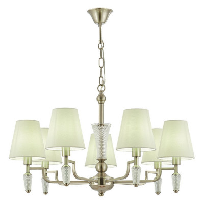 Evoluce SLE105503-07 Светильник подвесной Никель/Белый E14 7*40W