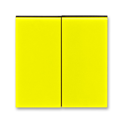 Клавиша двойная перекидная для выкл-ля/кнопки пластик желтый глянцевая IP20 ABB LEVIT