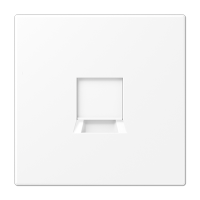 Плата (фиксация защёлкиванием) для одного модуля; термопласт; белый матовый, LS1969-15WEWWM