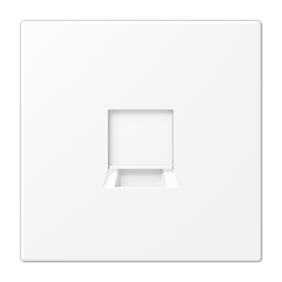 Плата (фиксация защёлкиванием) для одного модуля; термопласт; белый матовый, LS1969-15WEWWM