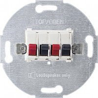 Мех-зм аудио 2 пары зажимов (стерео) 10мм2, белый