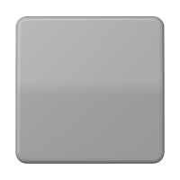 Одинарная клавиша для балансирных механизмов выключателей (кнопок), в комплекте с CD90HP (крепежный элемент), возможно IP44; дюропласт; серый; CD500, CD590GR